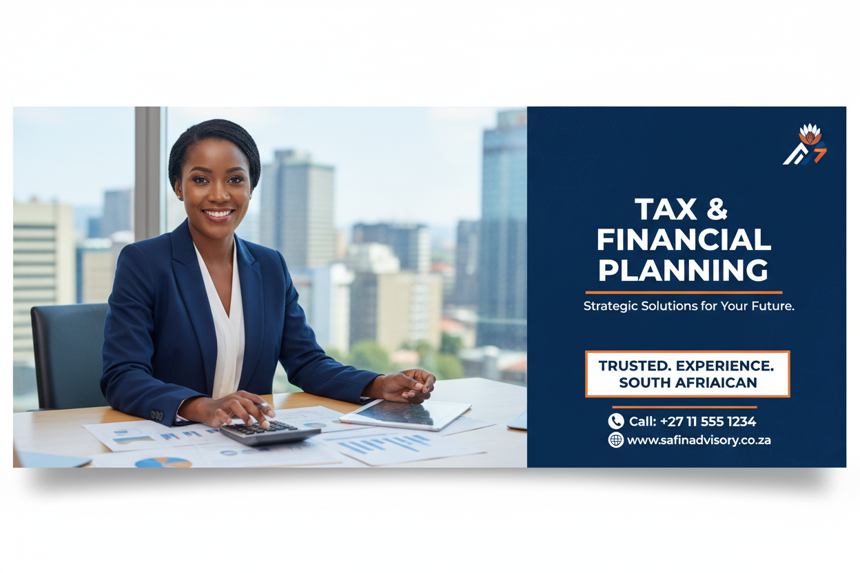 Professional female financial consultant at desk with documents and charts